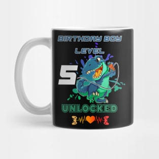 Birthday Boy Level 5 Unlocked Mug